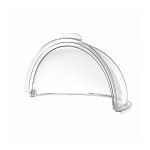 Roll-top kryt, 39,5 cm, priehľadný, polikarbonát