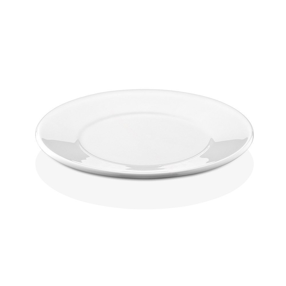 Polikarbonátový plytký tanier, 23 cm, biely