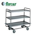 forcar CA 1431- Servisný vozík z nehrdzavejúcej ocele na ťažký transport