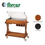 forcar CL 2785 - Drevený servisný vozík s kupolou