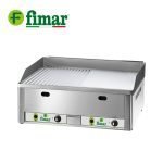 fimar FRY2LRMC- Grilovacia platňa plynová hladká a ryhovaná chrómovaná