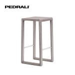 Pedrali Brera 383 - 8 Ks -  Barová stolička s masívnym dubovým rámom