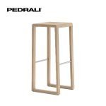 Pedrali Brera 388 - 8 Ks -  Barová stolička s masívnym dubovým rámom