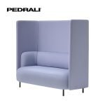 Pedrali Buddyhub BDH002/140_USB - Dvojkreslo s operadlom so zásuvkou USB