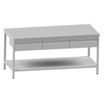 Nerezový stôl šuflíkový 200 x 80