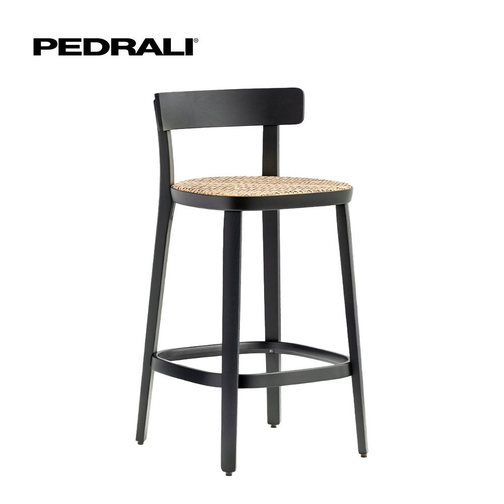 Pedrali Folk 2926 - 4 Ks - Barová stolička so škrupinou z jaseňovej preglejky