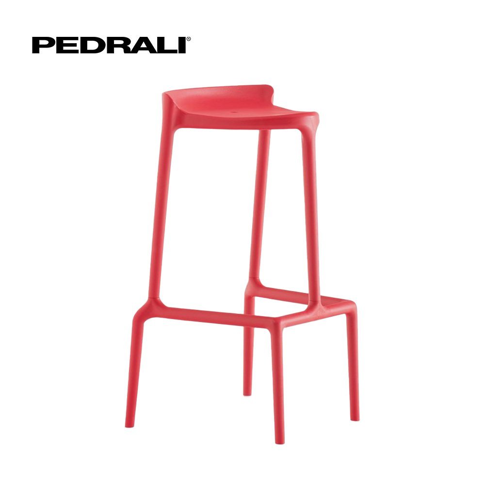 Pedrali Happy 490 - 18 Ks - Barová stolička z polypropylénu
