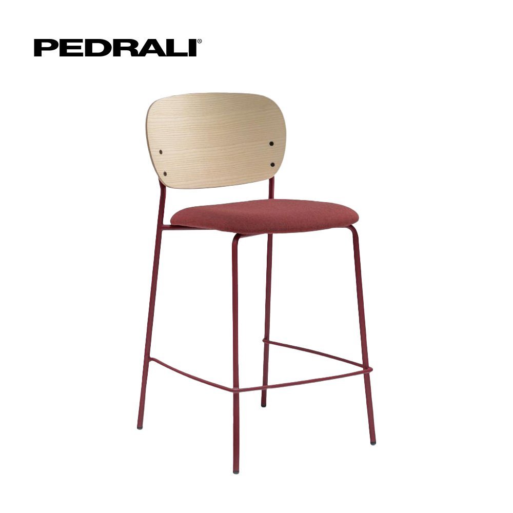 Pedrali Jazz 3709 - 6 Ks - Barová stolička s čalúneným sedadlom