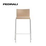 Pedrali Kuadra 1332 - 8 Ks - Barová stolička so škrupinou z jaseňovej preglejky