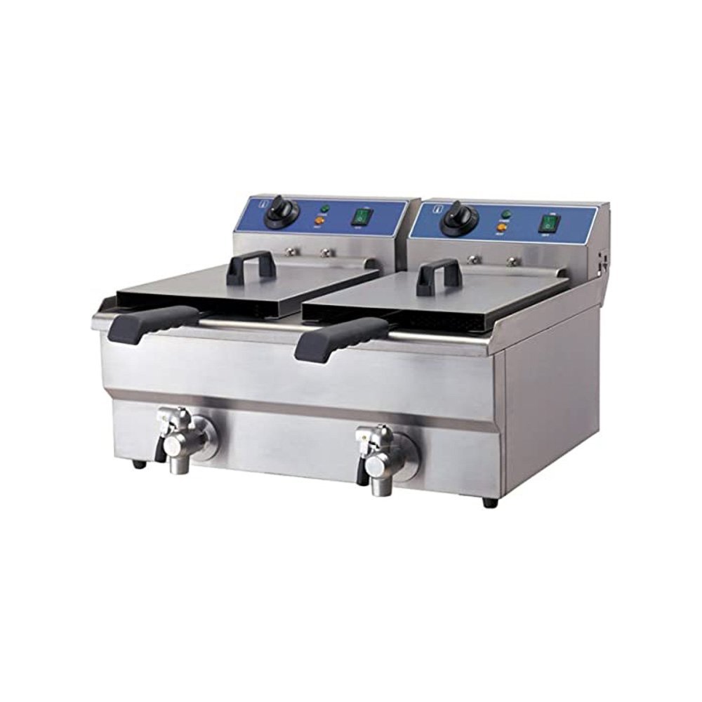 Stolová fritéza 2 x 10 liter 3,5 + 3,5 kW