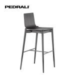 Pedrali Malmö 236 - 4 Ks - Barová stolička so škrupinou z jaseňovej preglejky