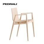 Pedrali Malmö 395 - 6 Ks - Kreslo so škrupinou z jaseňovej preglejky