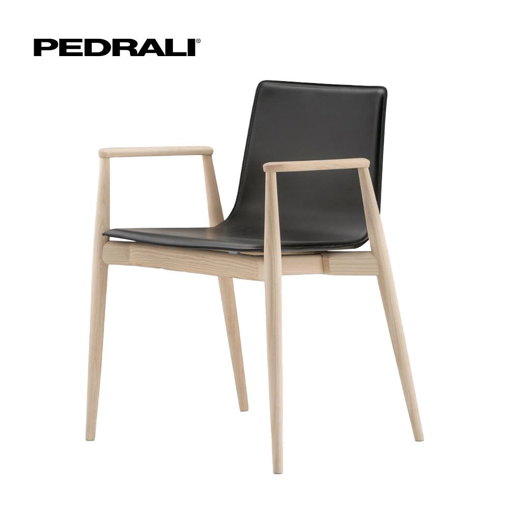 Pedrali Malmö 397 - 4 Ks - Kreslo so škrupinou z jaseňovej preglejky