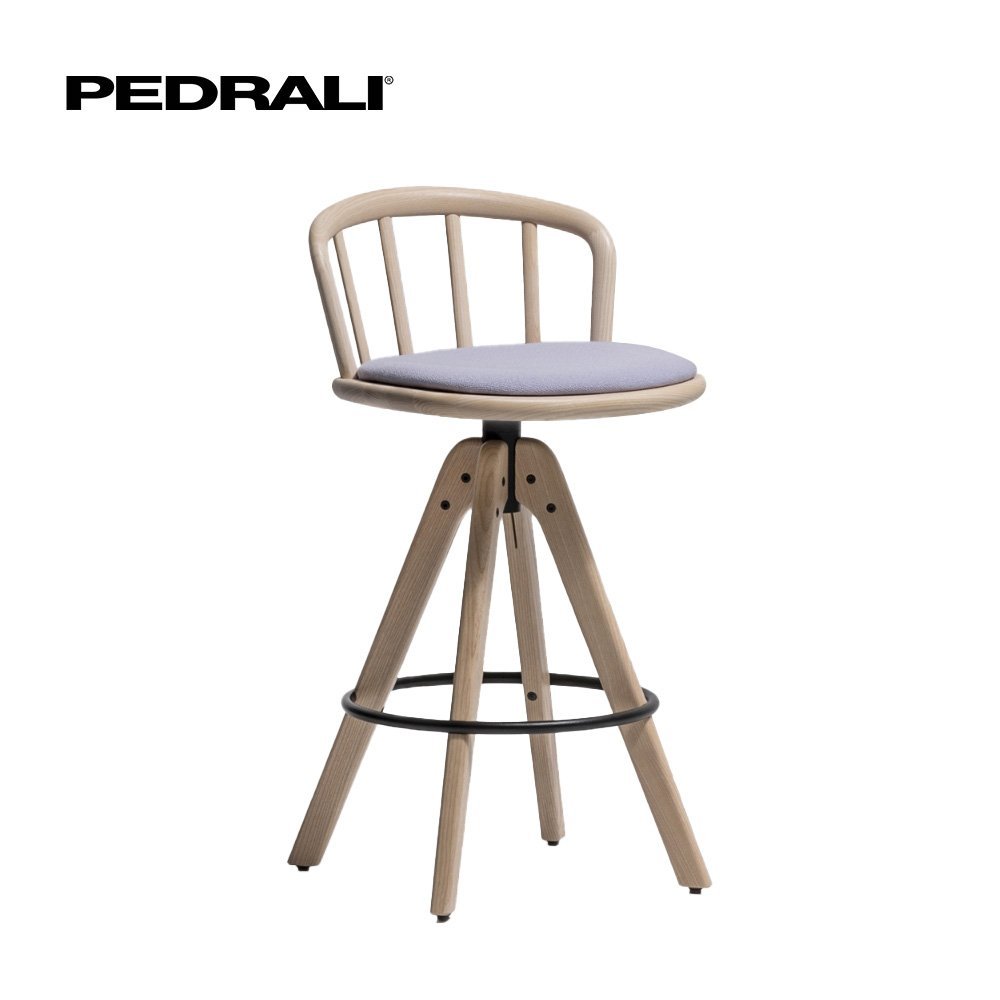 Pedrali Nym 2848/A - 3 Ks - Barová stolička s čalúneným sedadlom