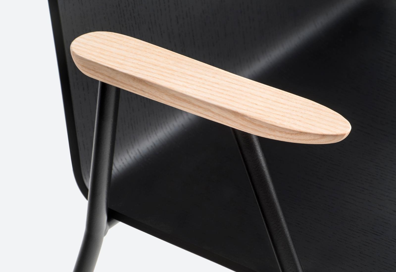 Pedrali Osaka Metal 5712 - 6 Ks - Kreslo so škrupinou z jaseňovej preglejky – Obrázok 2