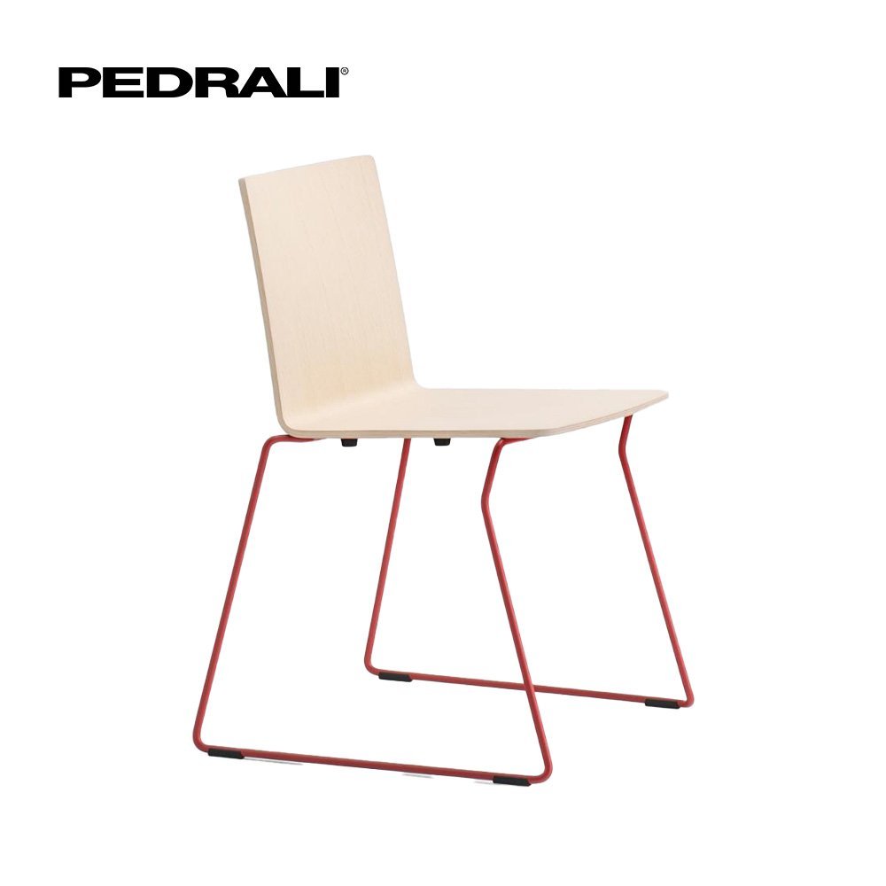 Pedrali Osaka Metal 5714 - 8 Ks - Stolička so škrupinou z jaseňovej preglejky