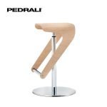 Pedrali Woody 495 - 4 Ks - Barová stolička so škrupinou z jaseňovej preglejky