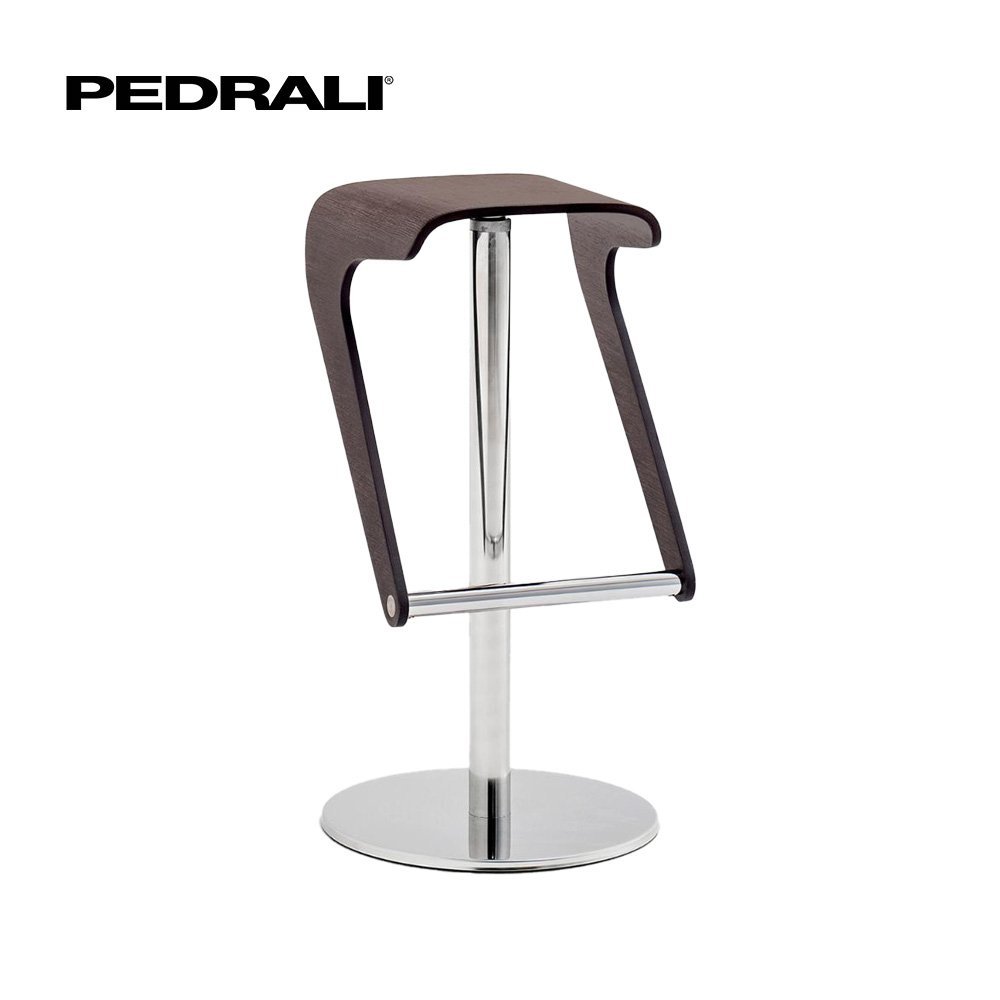 Pedrali Woody 496 - 4 Ks - Barová stolička so škrupinou z jaseňovej preglejky