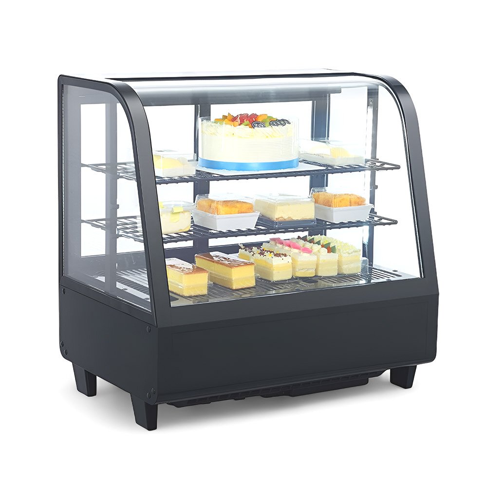 Stolová chladiaca vitrína 100 l - čierna – Obrázok 2