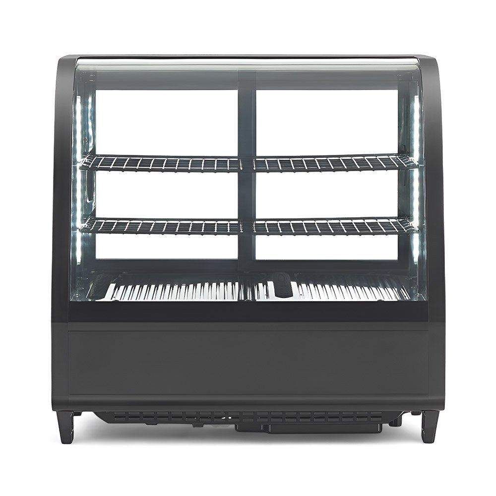 Stolová chladiaca vitrína 100 l - čierna – Obrázok 3