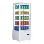 Stolová chladiaca vitrína 98 l - biela