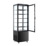 Chladiaca vitrína stojaca čierna 278 l