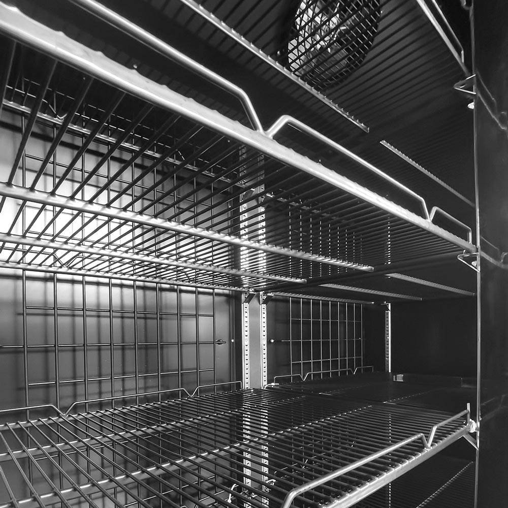 Presklená chladnička RB-700H - čierna – Obrázok 3