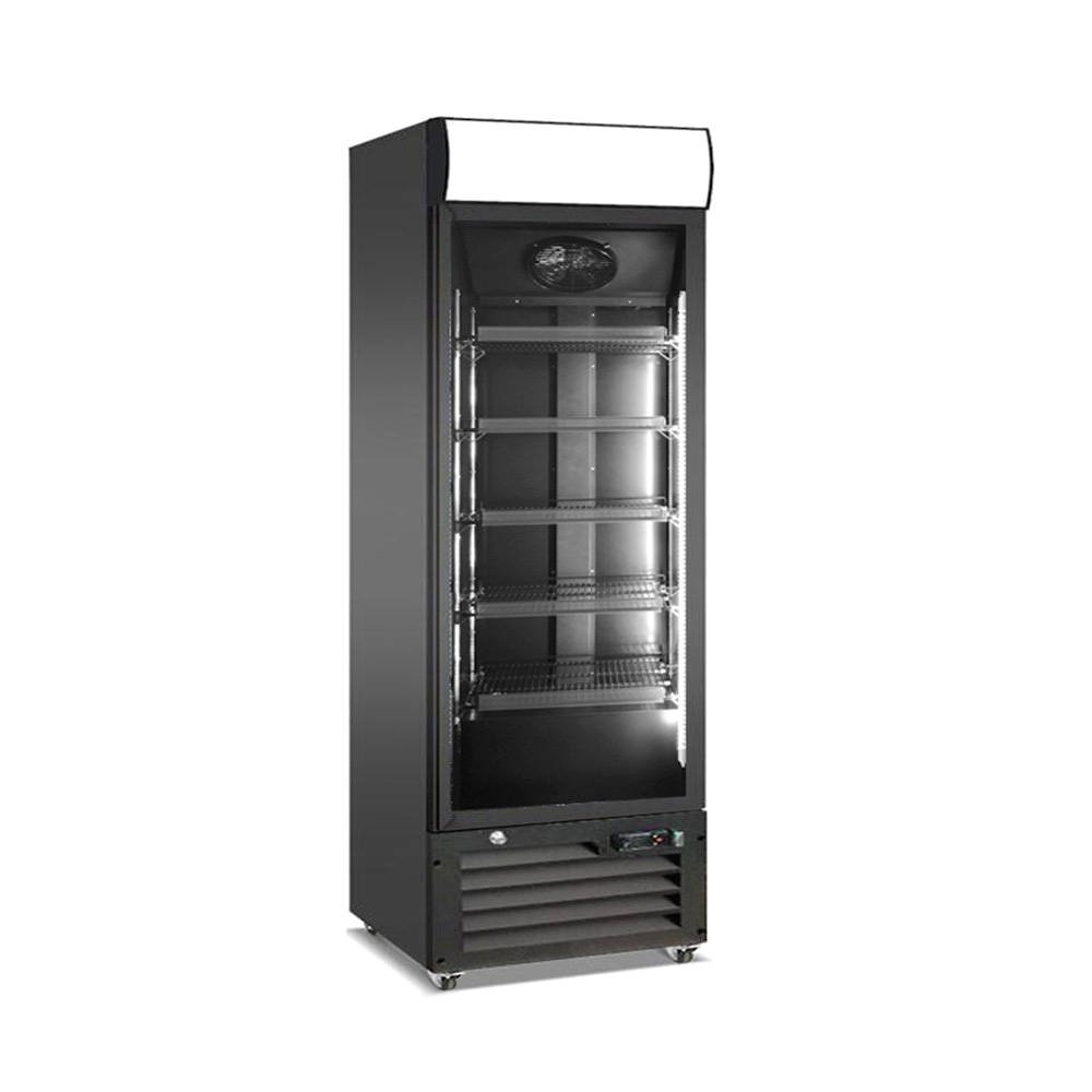 Presklená chladnička RB-700H - čierna