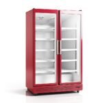 Presklená chladnička ALG1253-2M-RED