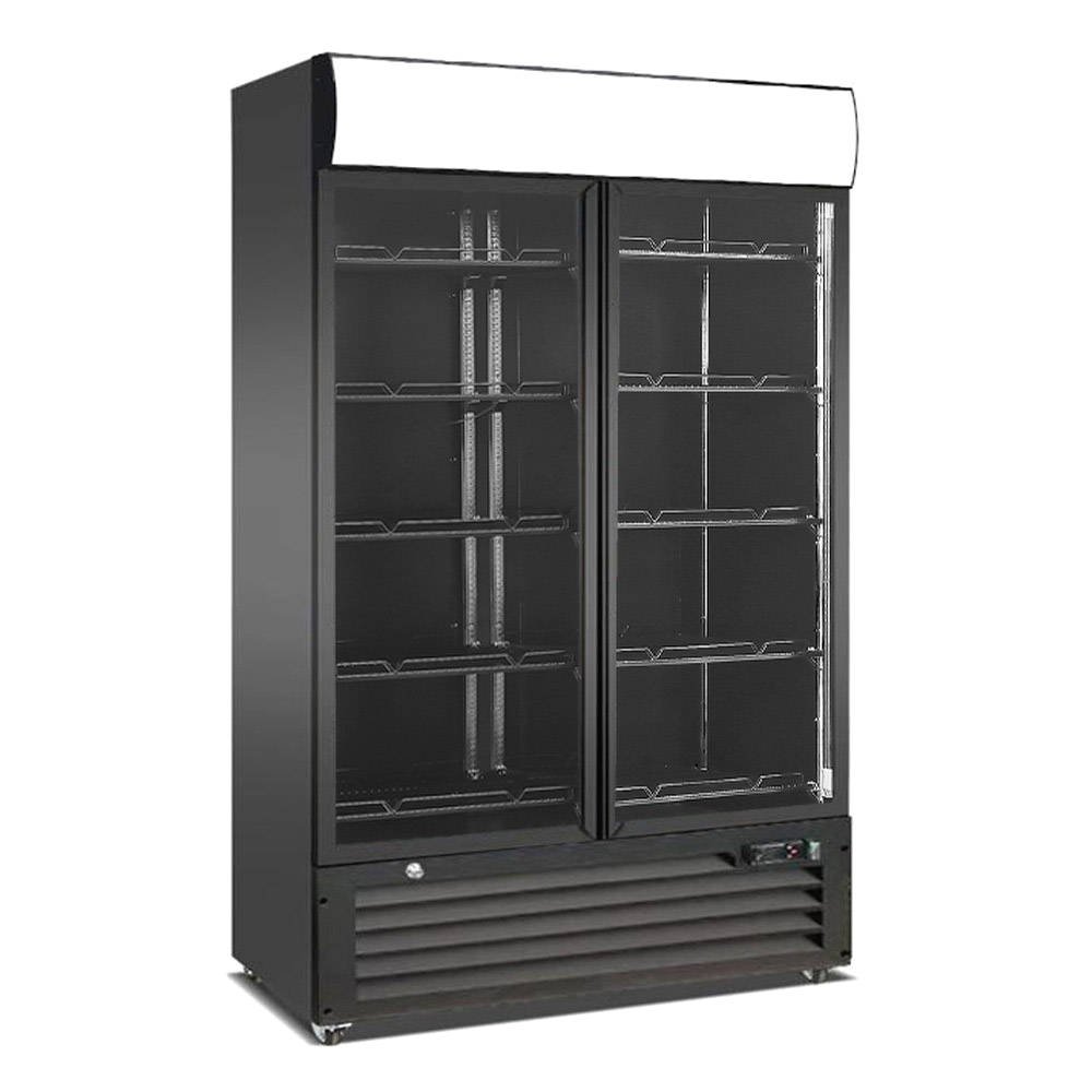 Presklená chladnička RB-900HS - čierna