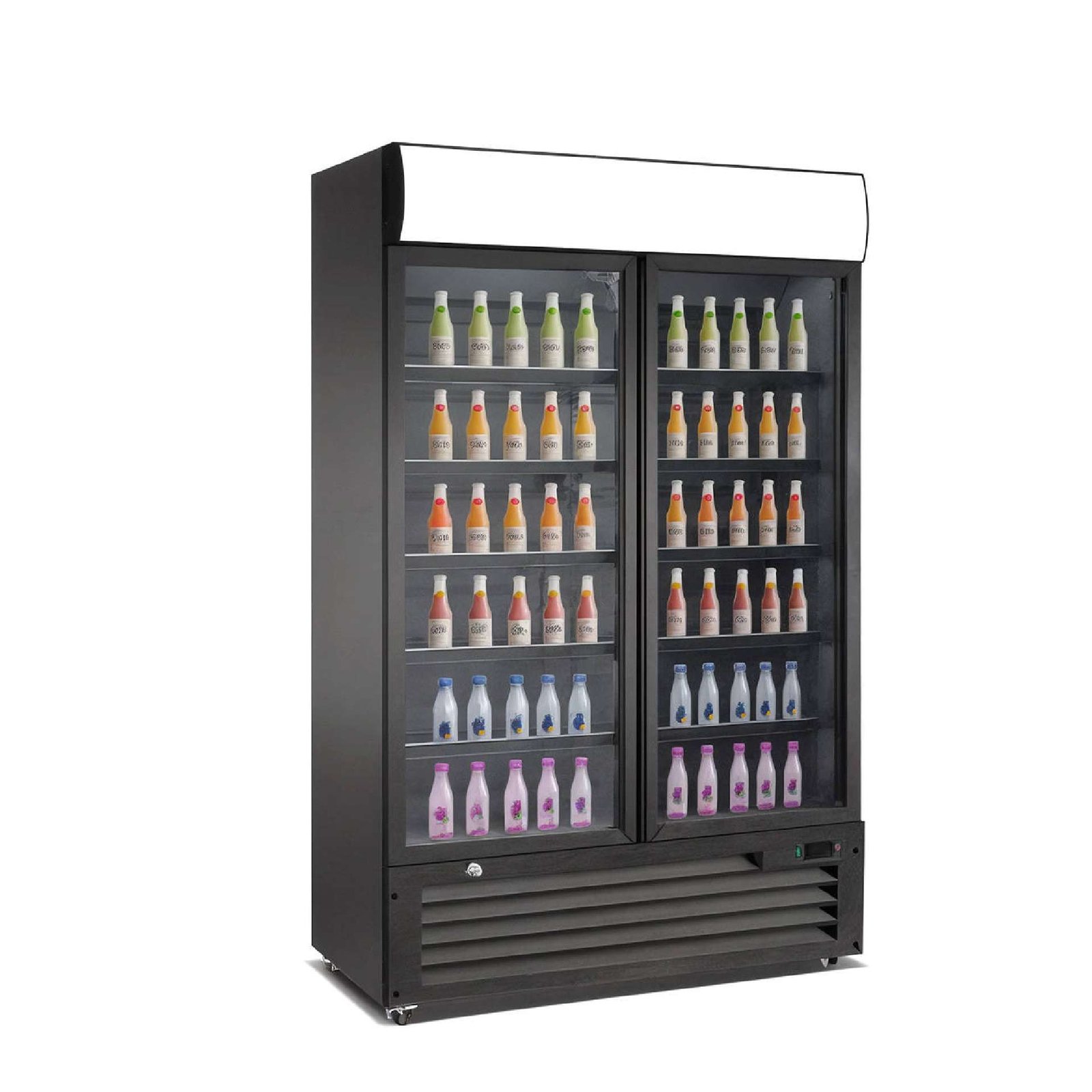 Presklená chladnička RB-900HS - čierna – Obrázok 2
