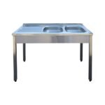 Dvojdrez pre domácnosť 120x60x85 cm + sifónový set - pravá